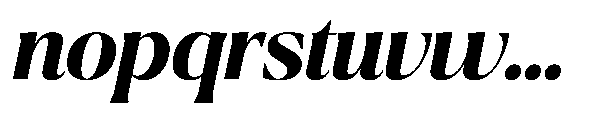 Ragmont Serif Bold Italic Font LOWERCASE