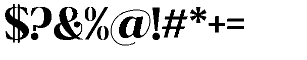 Ragmont Serif Bold Font OTHER CHARS