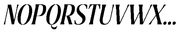 Ragmont Serif Condensed Italic Font UPPERCASE