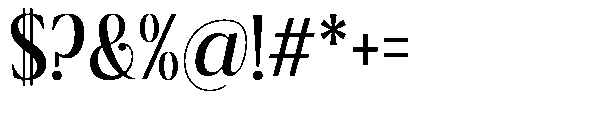 Ragmont Serif Condensed Font OTHER CHARS