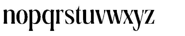Ragmont Serif Condensed Font LOWERCASE