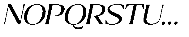 Ragmont Serif Expanded Italic Font UPPERCASE