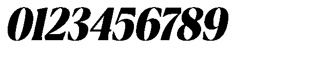 Ragmont Serif Extra Bold Condensed Italic Font OTHER CHARS