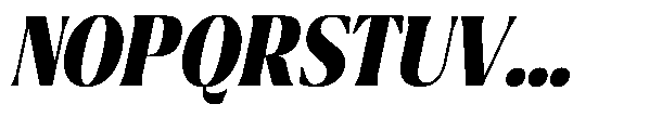 Ragmont Serif Extra Bold Condensed Italic Font UPPERCASE