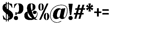 Ragmont Serif Extra Bold Condensed Font OTHER CHARS