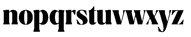 Ragmont Serif Extra Bold Condensed Font LOWERCASE