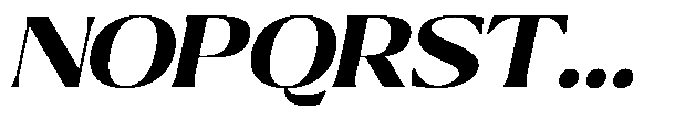 Ragmont Serif Extra Bold Expanded Italic Font UPPERCASE