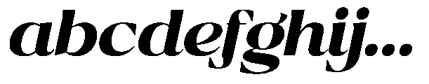 Ragmont Serif Extra Bold Expanded Italic FONT