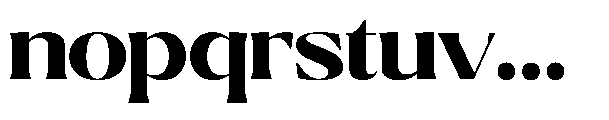 Ragmont Serif Extra Bold Expanded Font LOWERCASE