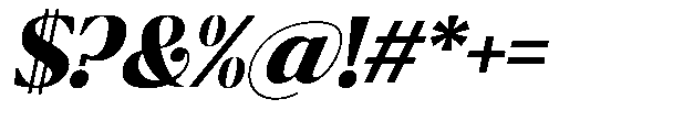 Ragmont Serif Extra Bold Italic Font OTHER CHARS
