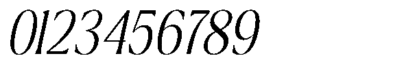 Ragmont Serif Extra Light Condensed Italic Font OTHER CHARS