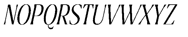 Ragmont Serif Extra Light Condensed Italic Font UPPERCASE