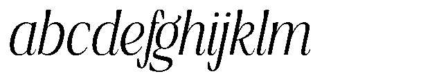 Ragmont Serif Extra Light Condensed Italic FONT