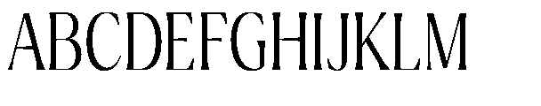 Ragmont Serif Extra Light Condensed Font UPPERCASE