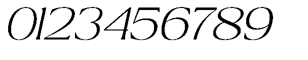 Ragmont Serif Extra Light Expanded Italic Font OTHER CHARS