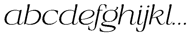 Ragmont Serif Extra Light Expanded Italic FONT