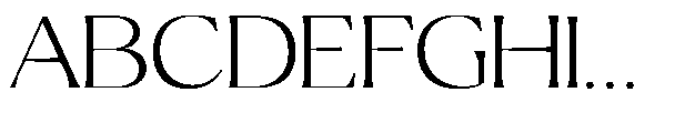 Ragmont Serif Extra Light Expanded Font UPPERCASE