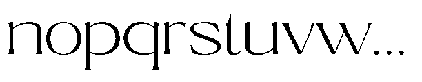 Ragmont Serif Extra Light Expanded Font LOWERCASE