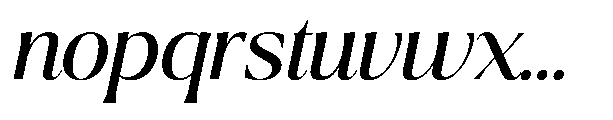 Ragmont Serif Italic Font LOWERCASE