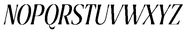 Ragmont Serif Light Condensed Italic Font UPPERCASE