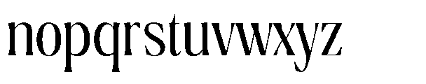 Ragmont Serif Light Condensed Font LOWERCASE