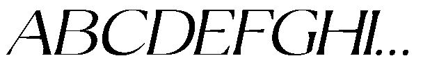 Ragmont Serif Light Expanded Italic Font UPPERCASE
