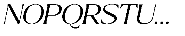 Ragmont Serif Light Expanded Italic Font UPPERCASE