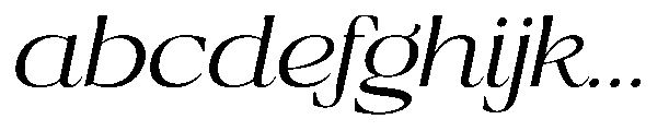 Ragmont Serif Light Expanded Italic FONT