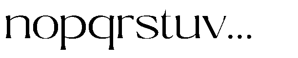 Ragmont Serif Light Expanded Font LOWERCASE
