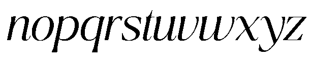 Ragmont Serif Light Italic Font LOWERCASE