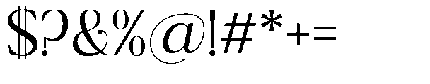 Ragmont Serif Light Font OTHER CHARS