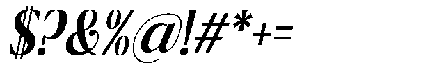 Ragmont Serif Medium Condensed Italic Font OTHER CHARS