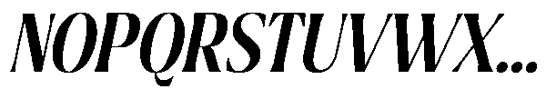 Ragmont Serif Medium Condensed Italic Font UPPERCASE