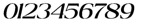 Ragmont Serif Medium Expanded Italic Font OTHER CHARS