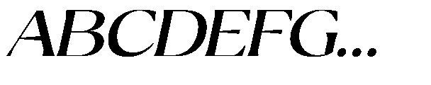 Ragmont Serif Medium Expanded Italic Font UPPERCASE