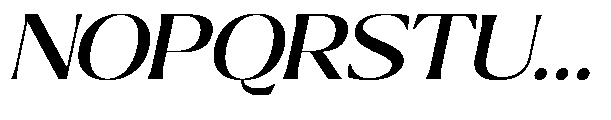 Ragmont Serif Medium Expanded Italic Font UPPERCASE