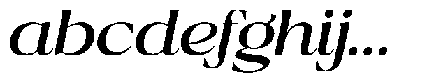 Ragmont Serif Medium Expanded Italic FONT