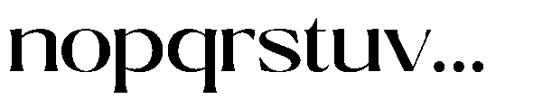 Ragmont Serif Medium Expanded Font LOWERCASE