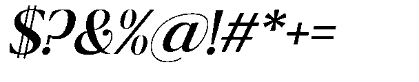 Ragmont Serif Medium Italic Font OTHER CHARS