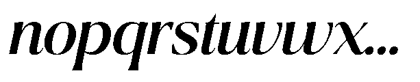 Ragmont Serif Medium Italic Font LOWERCASE