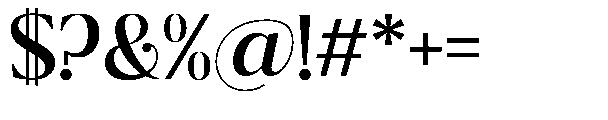 Ragmont Serif Medium Font OTHER CHARS