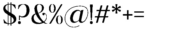 Ragmont Serif Regular Font OTHER CHARS