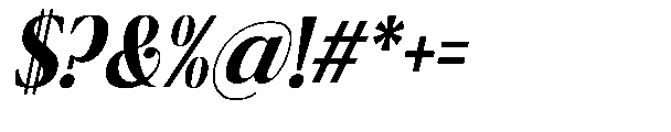 Ragmont Serif Semi Bold Condensed Italic Font OTHER CHARS