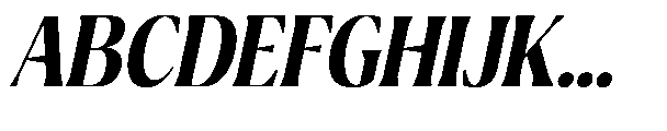 Ragmont Serif Semi Bold Condensed Italic Font UPPERCASE