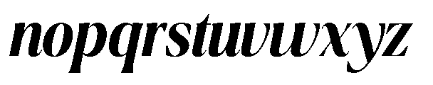 Ragmont Serif Semi Bold Condensed Italic Font LOWERCASE