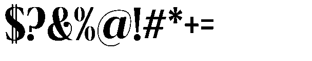 Ragmont Serif Semi Bold Condensed Font OTHER CHARS