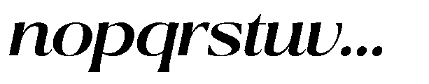 Ragmont Serif Semi Bold Expanded Italic Font LOWERCASE