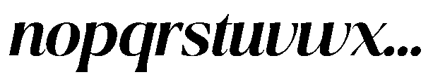 Ragmont Serif Semi Bold Italic Font LOWERCASE
