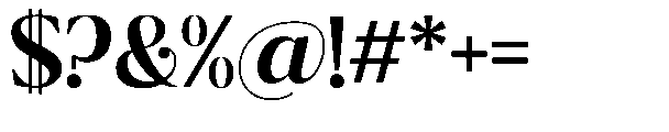 Ragmont Serif Semi Bold Font OTHER CHARS
