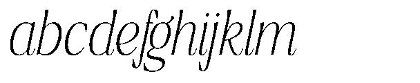 Ragmont Serif Thin Condensed Italic FONT